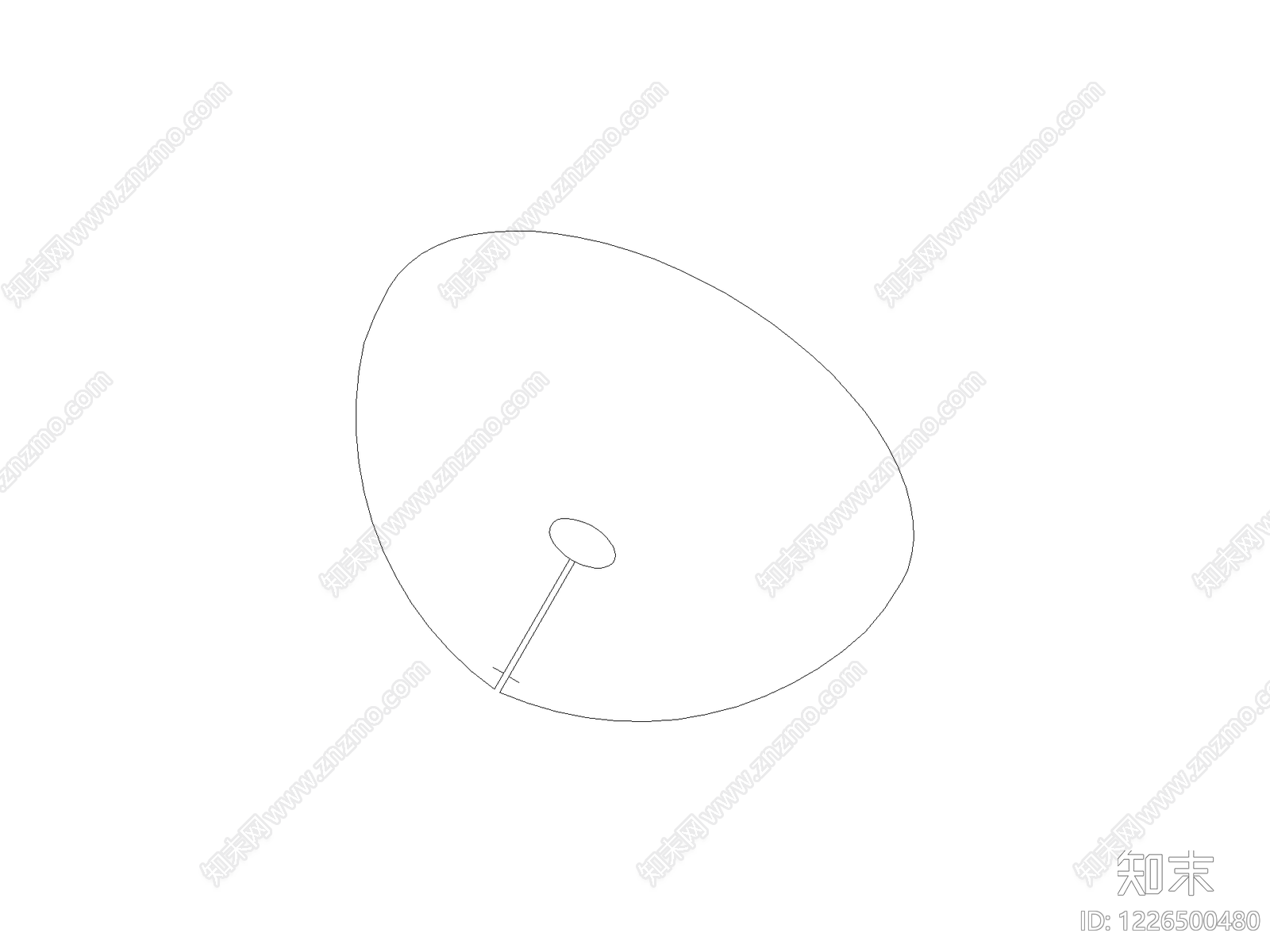 现代,意式遮阳伞CAD图纸