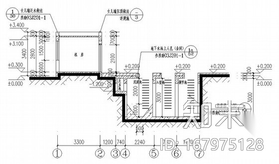 某结石病医院污水处理施工图纸施工图下载【ID:167975128】