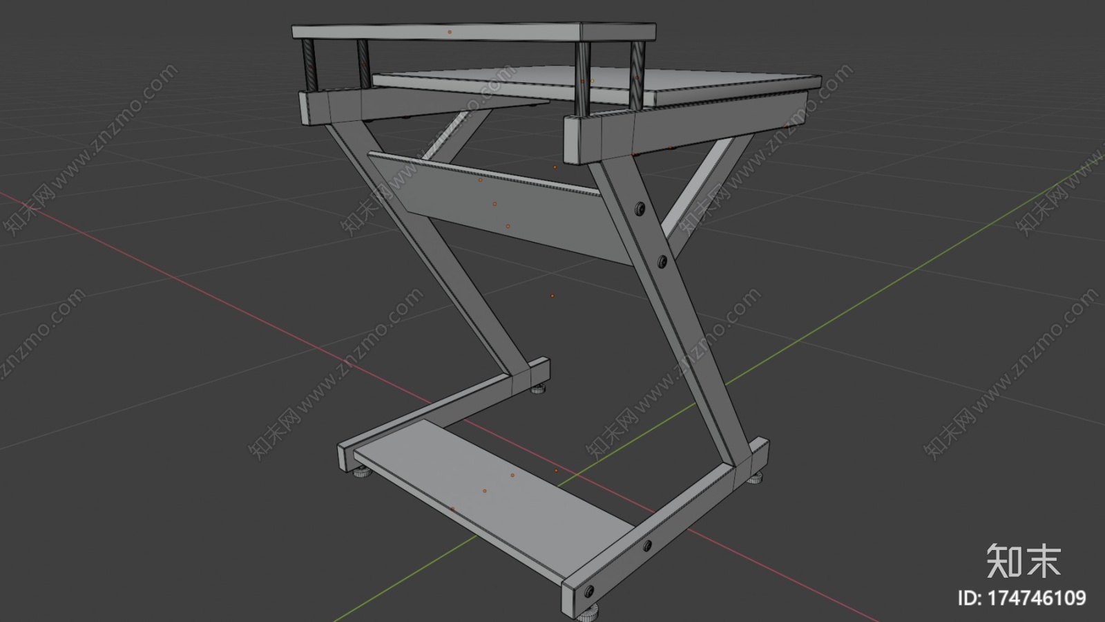 电脑桌CG模型下载【ID:174746109】