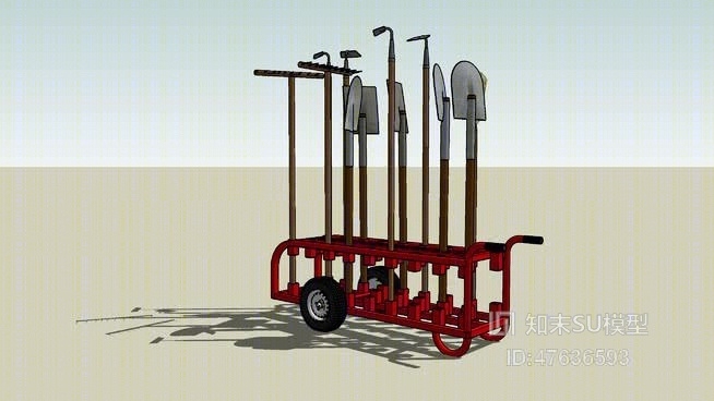 黄包车SU模型下载【ID:47636593】