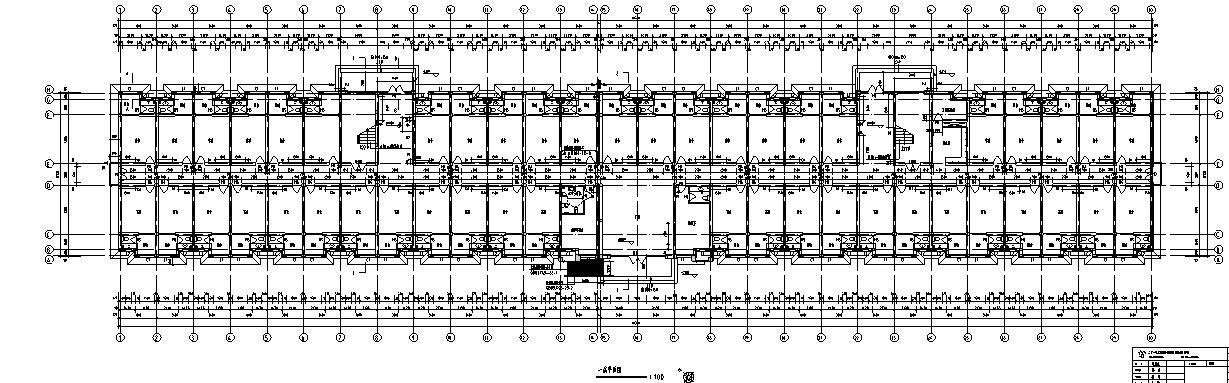 [甘肃]三层框架框架结构职工办公楼及生活宿舍建筑施工图cad施工图下载【ID:149940140】