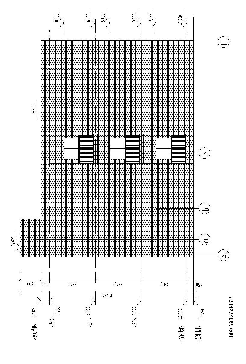 [甘肃]三层框架框架结构职工办公楼及生活宿舍建筑施工图cad施工图下载【ID:149940140】