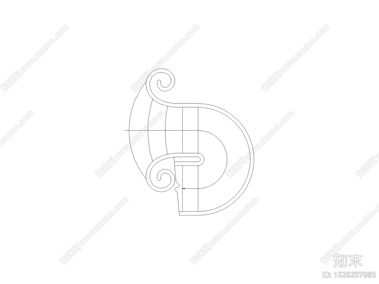 雕塑装饰构件CAD图纸