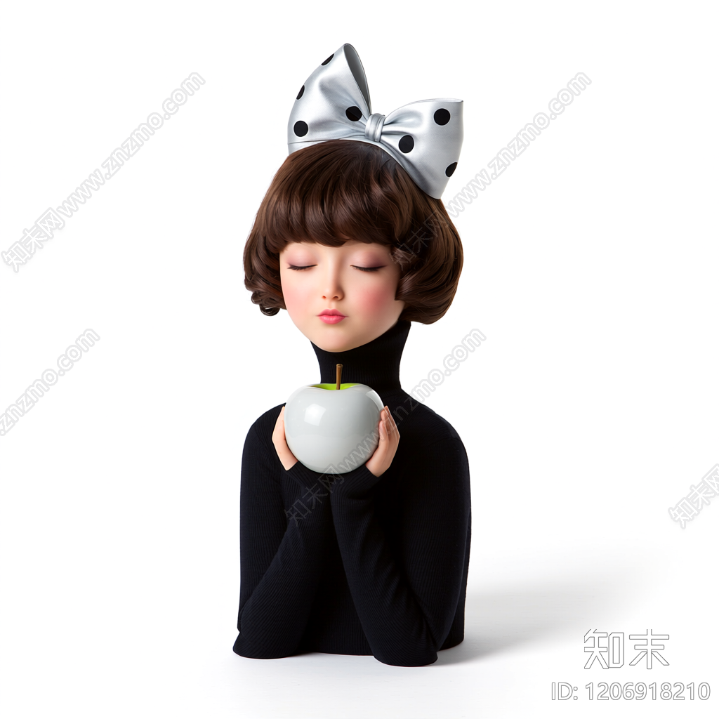 人物雕塑装饰摆件3D模型下载【ID:1206918210】