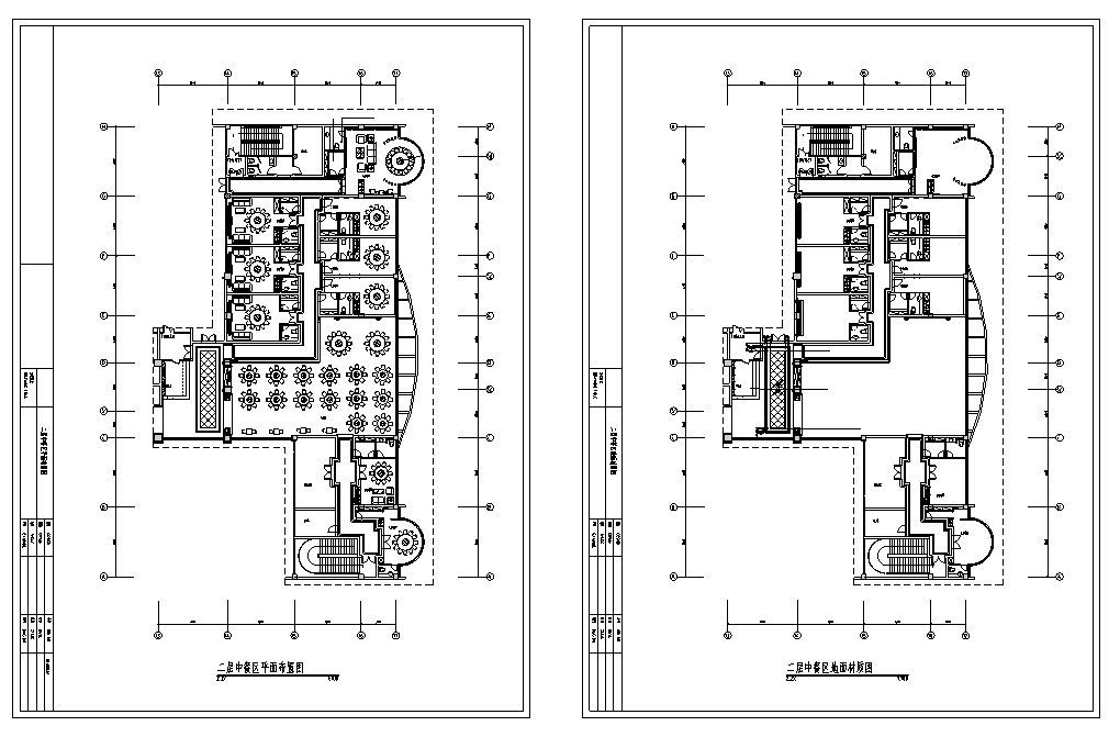 某1000平米中餐厅室内装修装饰设计竣工图（90张）cad施工图下载【ID:161750120】