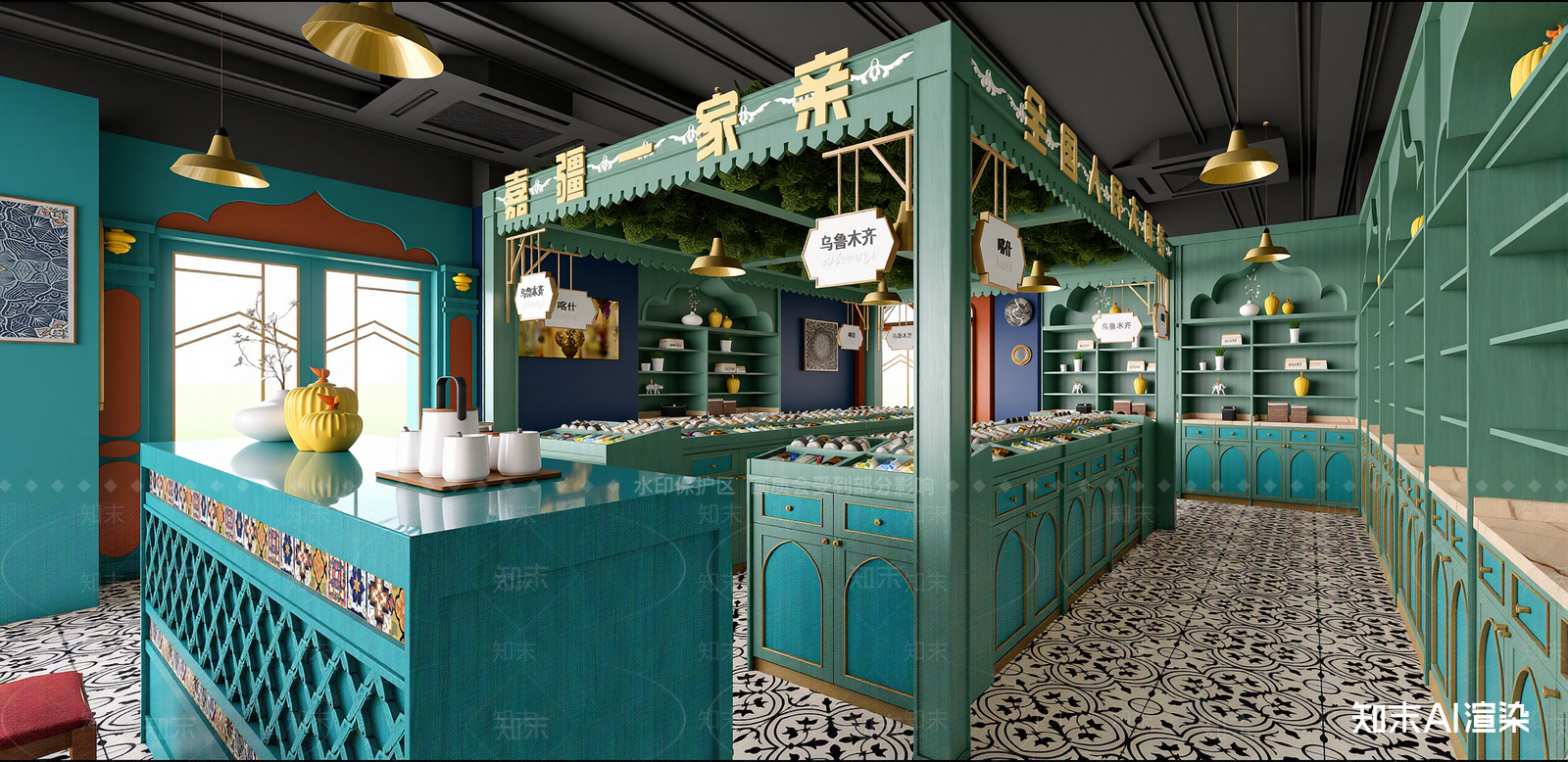 现代其他店铺SU模型下载【ID:1215961711】