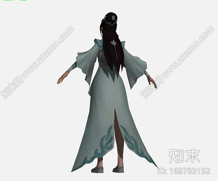 古装美女CG模型下载【ID:168783132】