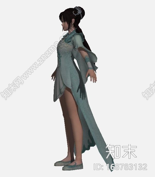古装美女CG模型下载【ID:168783132】