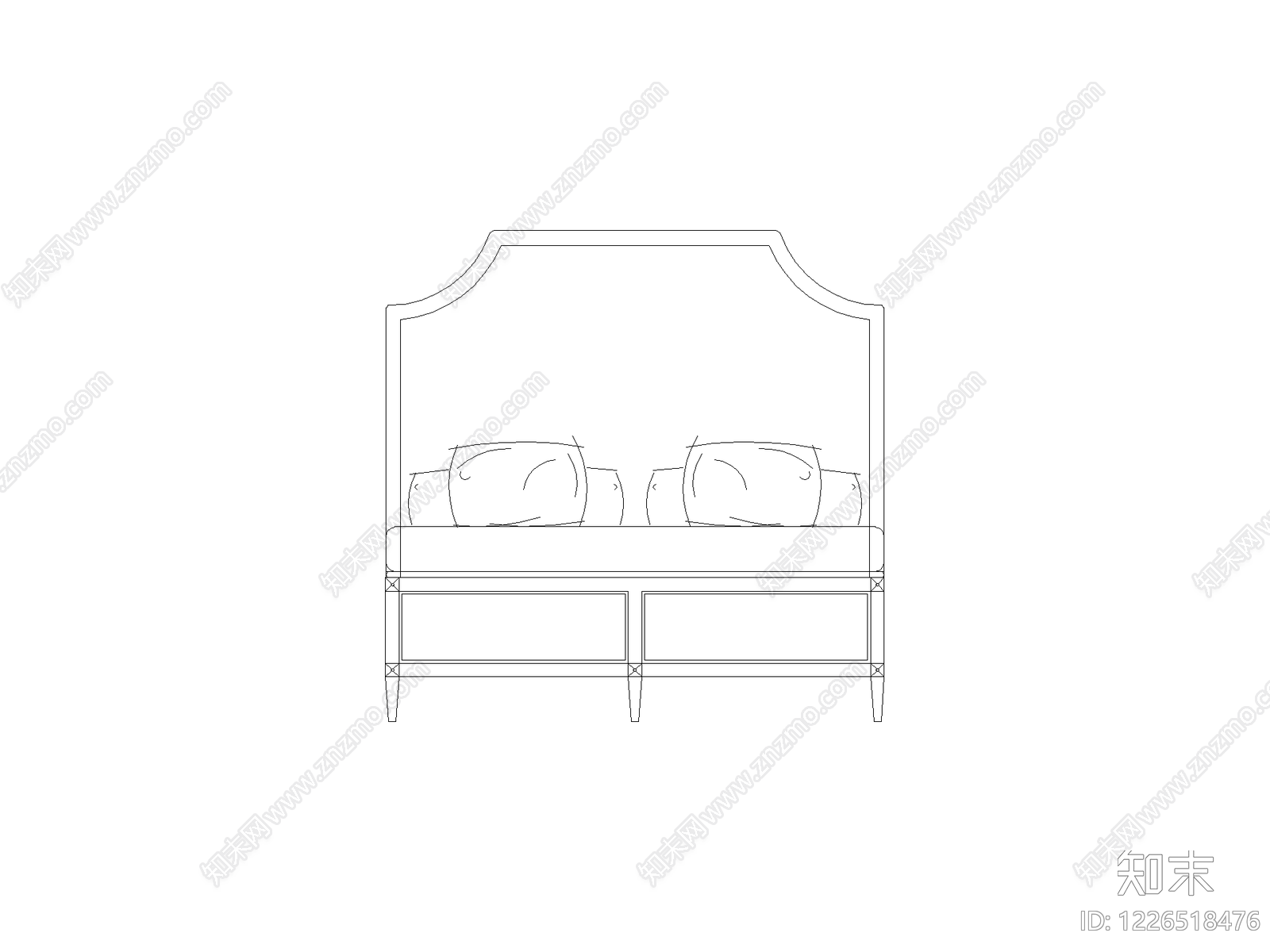 床CAD图纸