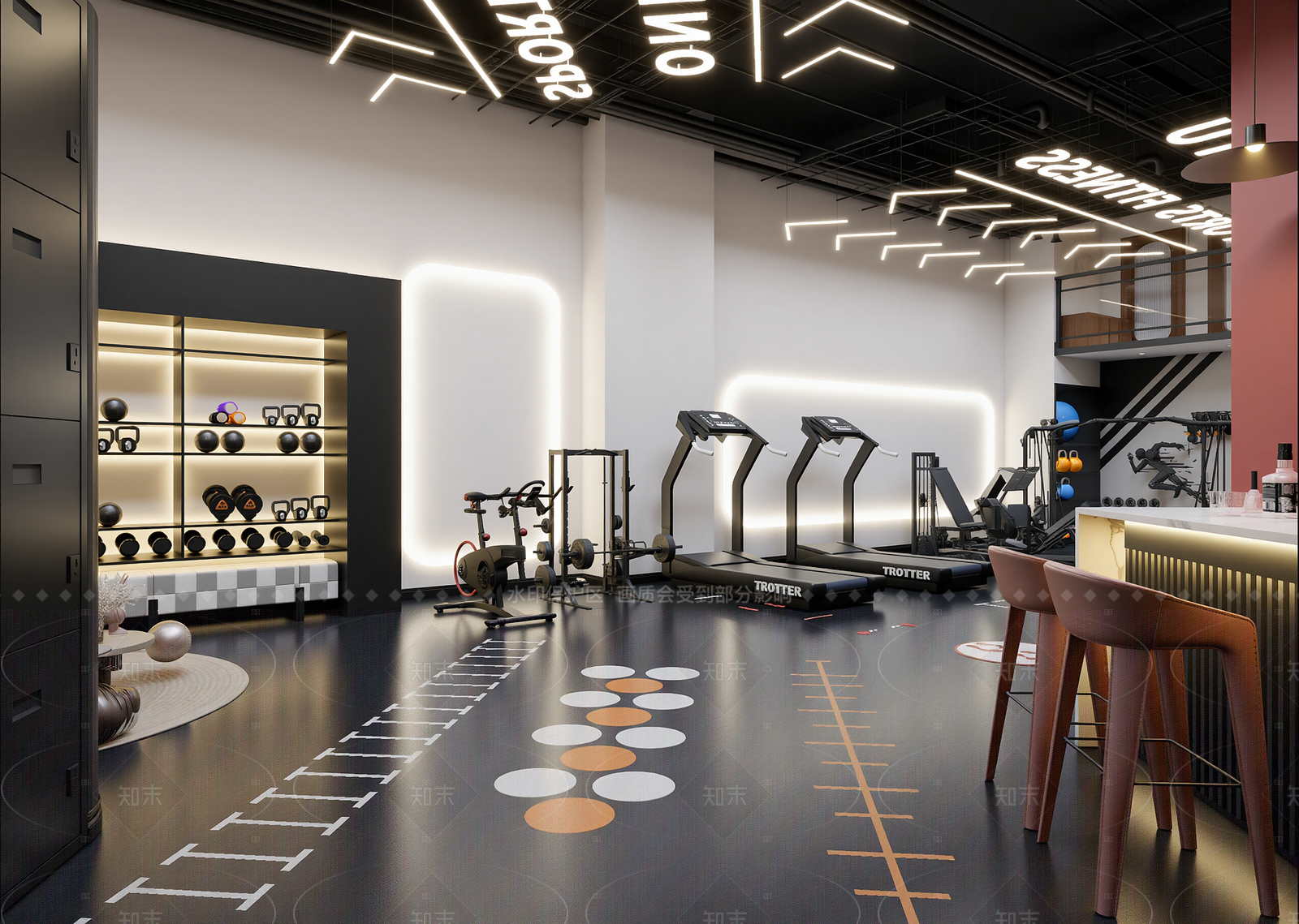 工业健身房3D模型下载【ID:1214957532】