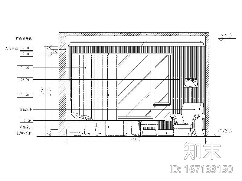 [重庆]露天院馆小户型2居室室内设计CAD施工图cad施工图下载【ID:167133150】