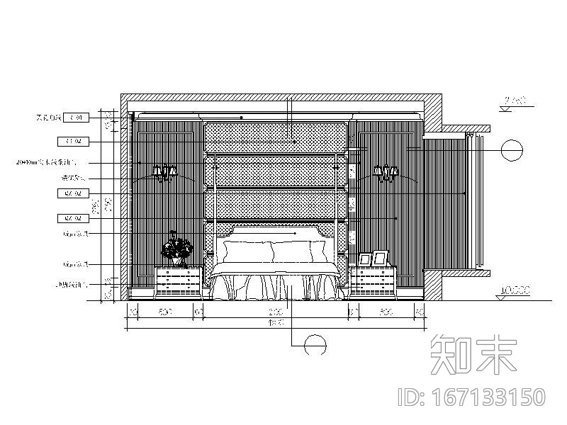 [重庆]露天院馆小户型2居室室内设计CAD施工图cad施工图下载【ID:167133150】