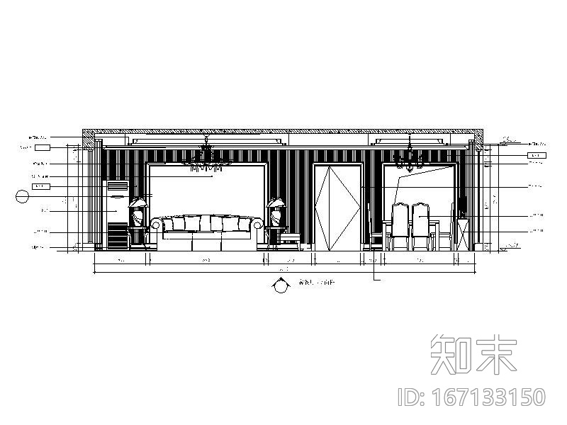 [重庆]露天院馆小户型2居室室内设计CAD施工图cad施工图下载【ID:167133150】