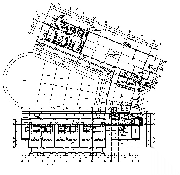 [上海]儿童活动中心及商业、地下车库建筑施工图（全专...cad施工图下载【ID:160588152】