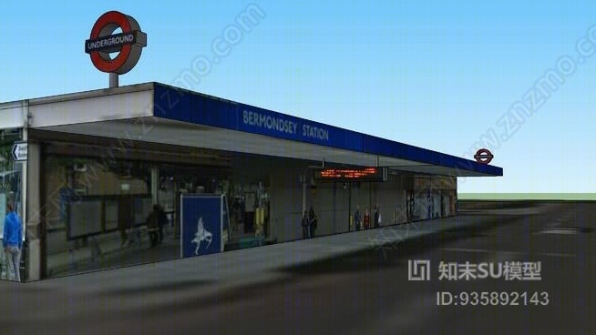 Bermondsey地下车站SU模型下载【ID:935892143】
