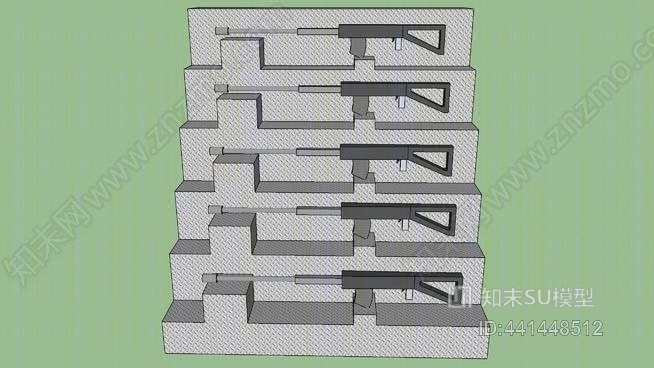 枪架2SU模型下载【ID:441448512】