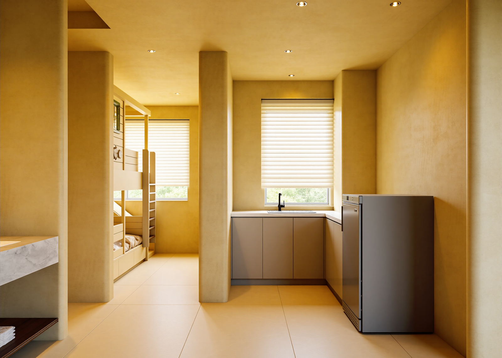 奶油公寓3D模型下载【ID:1215176797】