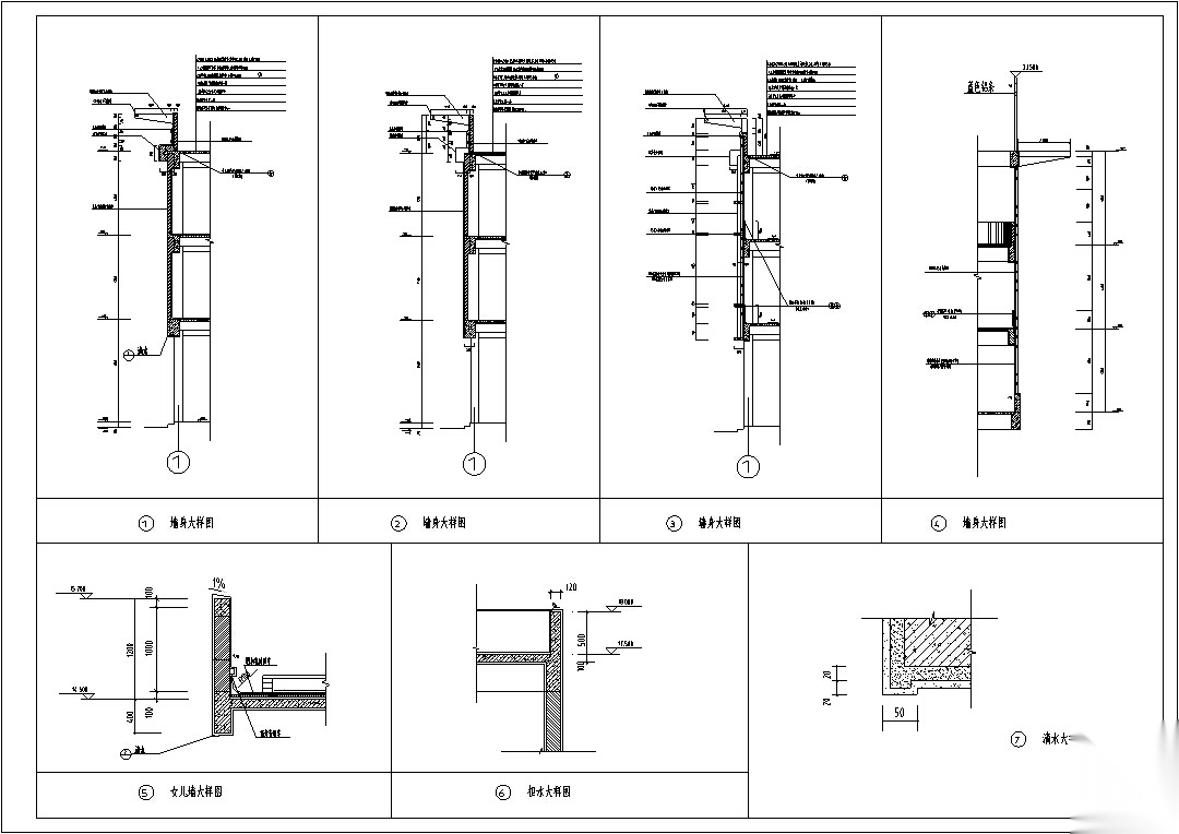 现代多层商场商业建筑设计施工图CADcad施工图下载【ID:165139190】