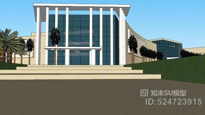 乡村购物中心SU模型下载【ID:524723915】