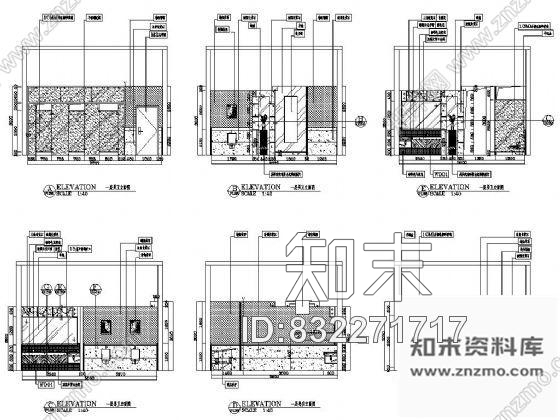 图块/节点男卫生间立面设计图cad施工图下载【ID:832271717】