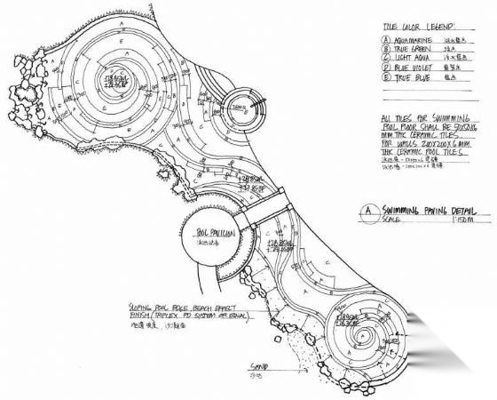武汉小区花园全套手绘深化设计方案施工图下载【ID:161088152】