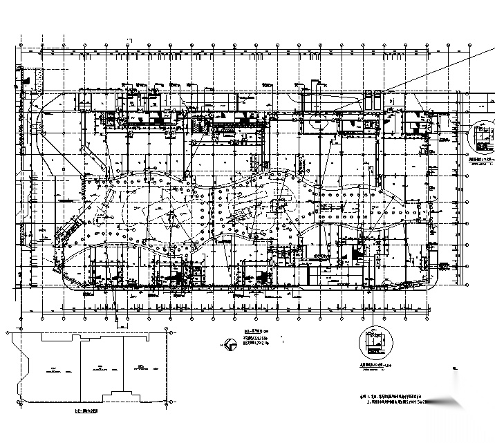 [浙江]多层框架结构多功能商业建筑施工图（16年含全专...cad施工图下载【ID:166428100】