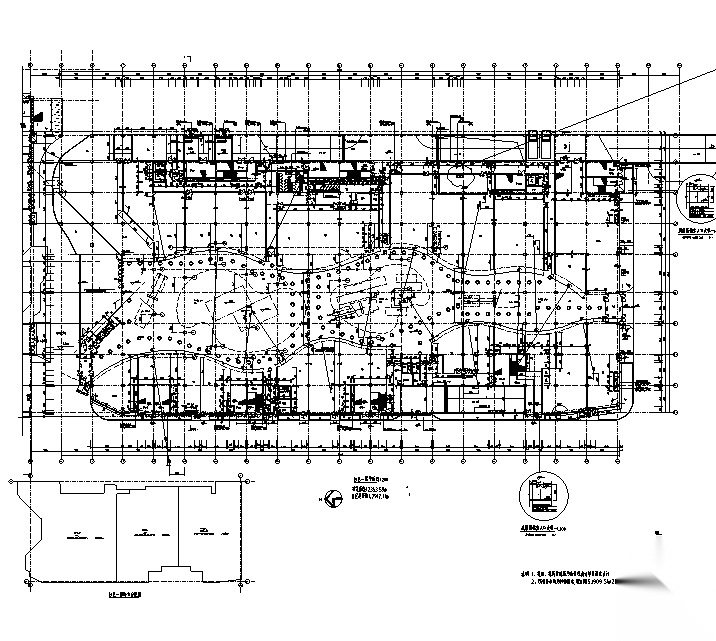 [浙江]多层框架结构多功能商业建筑施工图cad施工图下载【ID:151453130】