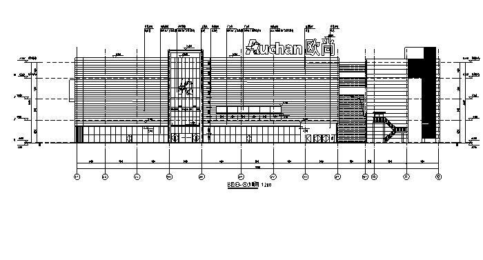 [浙江]多层框架结构多功能商业建筑施工图（16年含全专...cad施工图下载【ID:166428100】