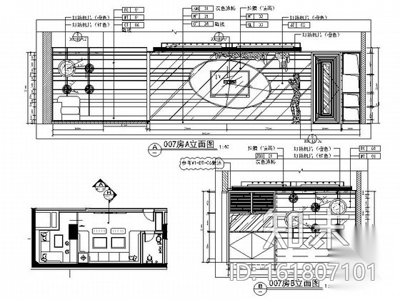 [上海]精品高档娱乐KTV全套施工图cad施工图下载【ID:161807101】