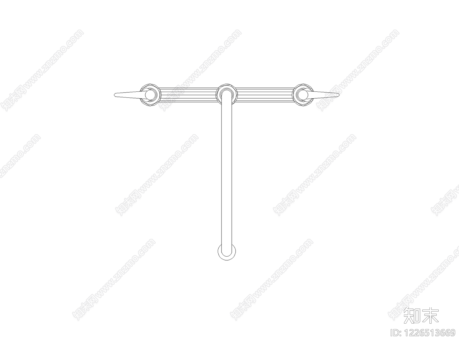 现代五金管件CAD图纸