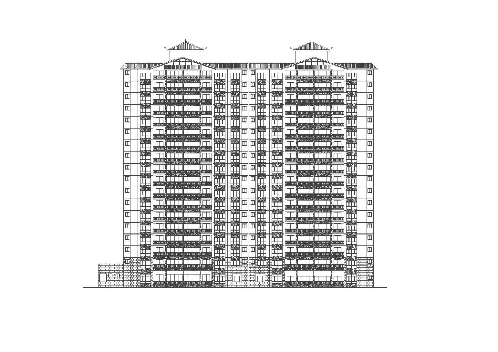 [福建]永安居住建筑设计整套施工图与节能报告书（CAD+文...施工图下载【ID:149556137】