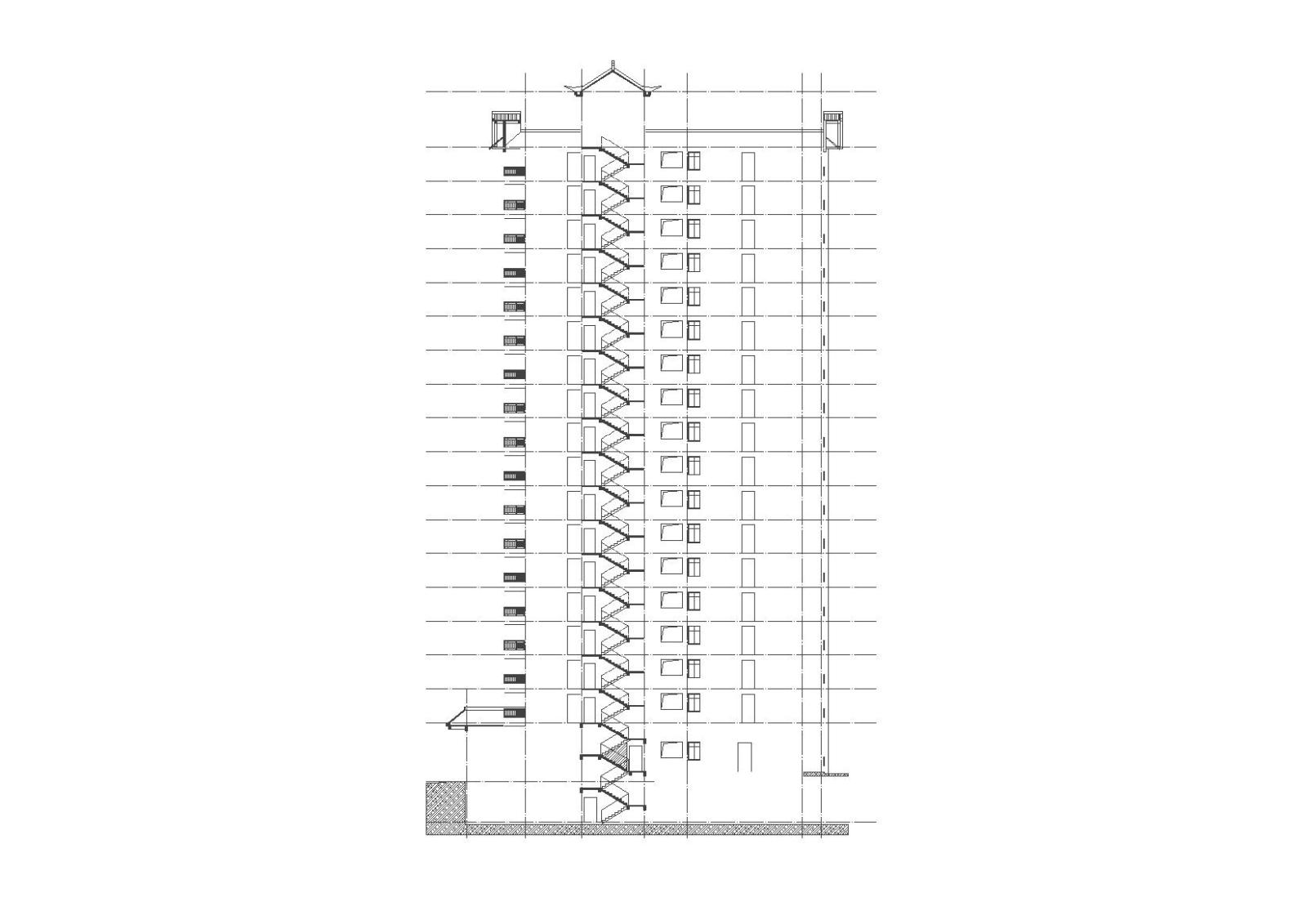 [福建]永安居住建筑设计整套施工图与节能报告书（CAD+文...施工图下载【ID:149556137】