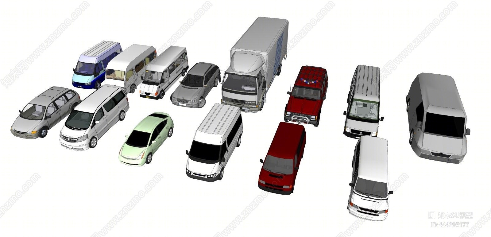 现代面包车SU模型下载【ID:444295177】