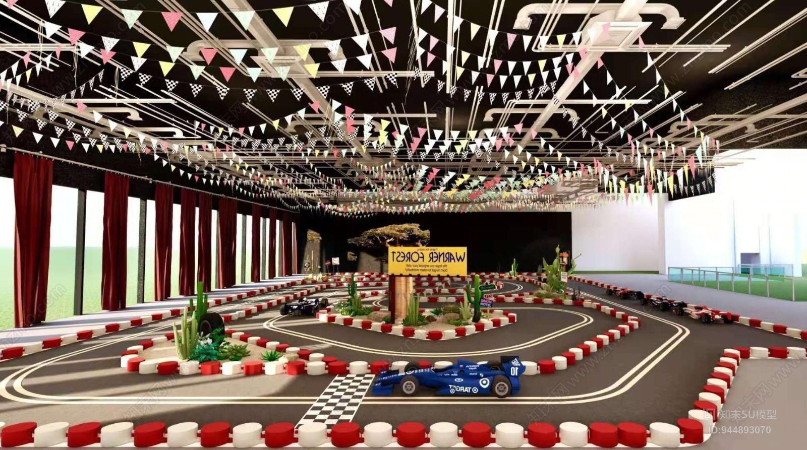 北欧赛车跑道SU模型下载【ID:944893070】