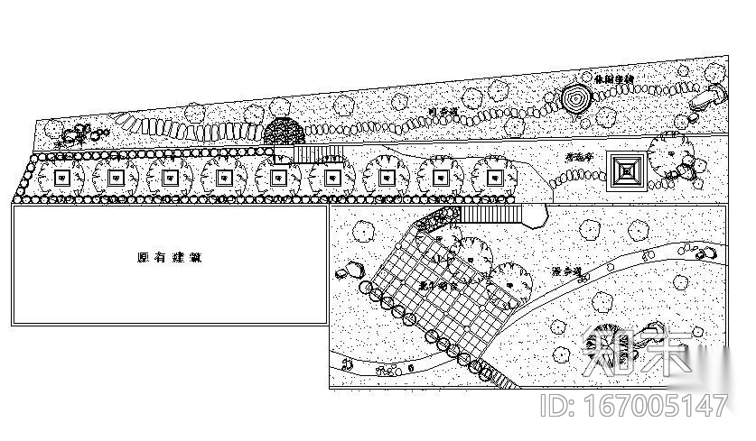 某庭院景观施工图纸全套cad施工图下载【ID:167005147】