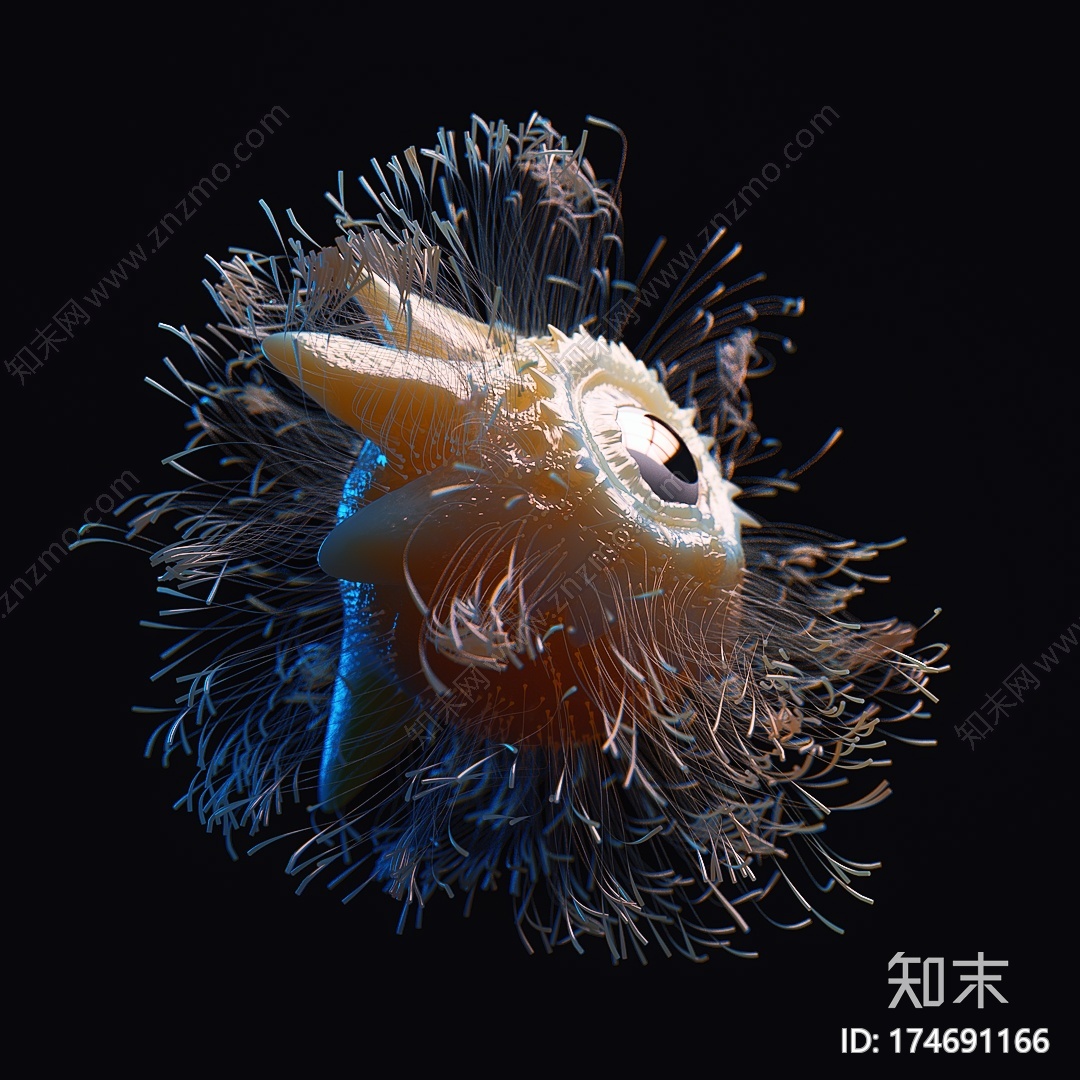 动植物动漫人物C4D动画工程文件分享CG模型下载【ID:174691166】