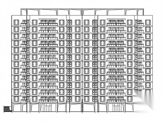 [广东]现代风格高层住宅安置区规划设计施工图cad施工图下载【ID:167056104】