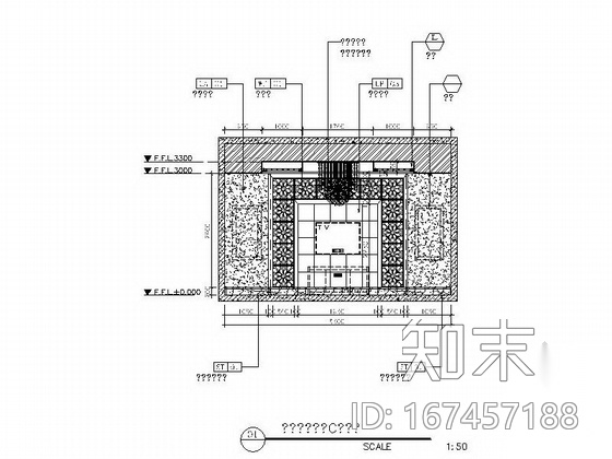 [重庆]某酒店海鲜城贵宾包房施工图cad施工图下载【ID:167457188】