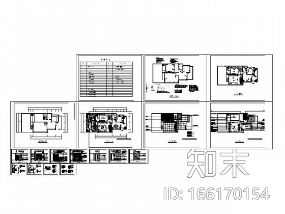 某别墅一层设计图施工图下载【ID:166170154】