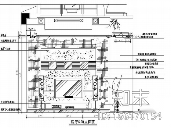 某别墅一层设计图施工图下载【ID:166170154】