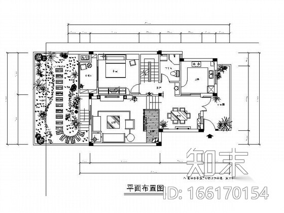 某别墅一层设计图施工图下载【ID:166170154】