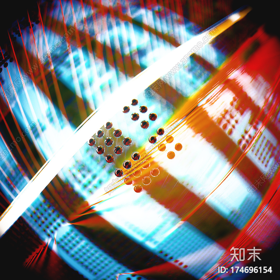 卡带失真C4D动画工程文件分享CG模型下载下载【ID:174696154】