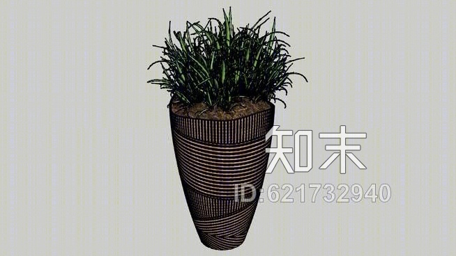 高大的盆栽植物SU模型下载【ID:621732940】