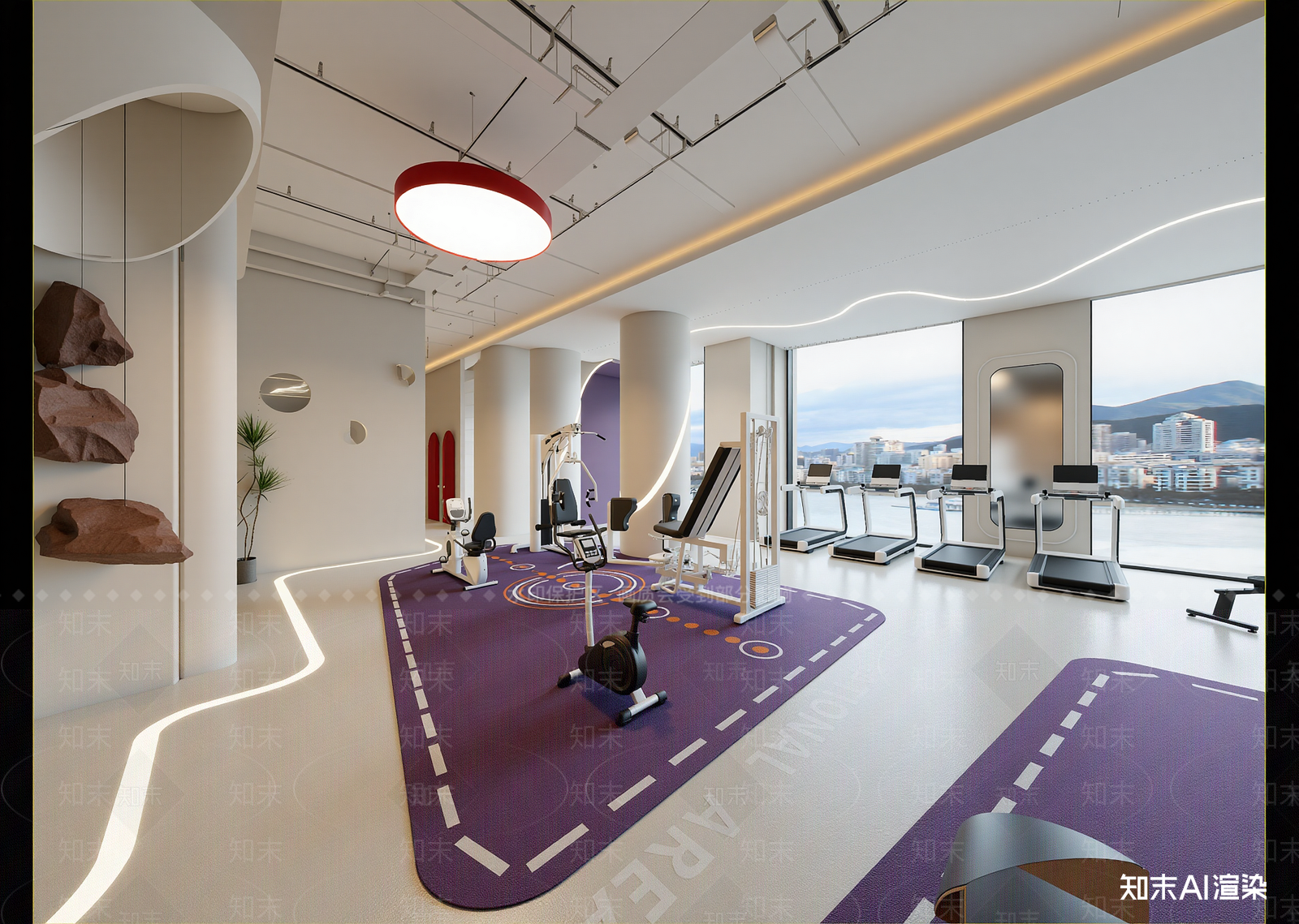 现代健身房3D模型下载【ID:1214661760】