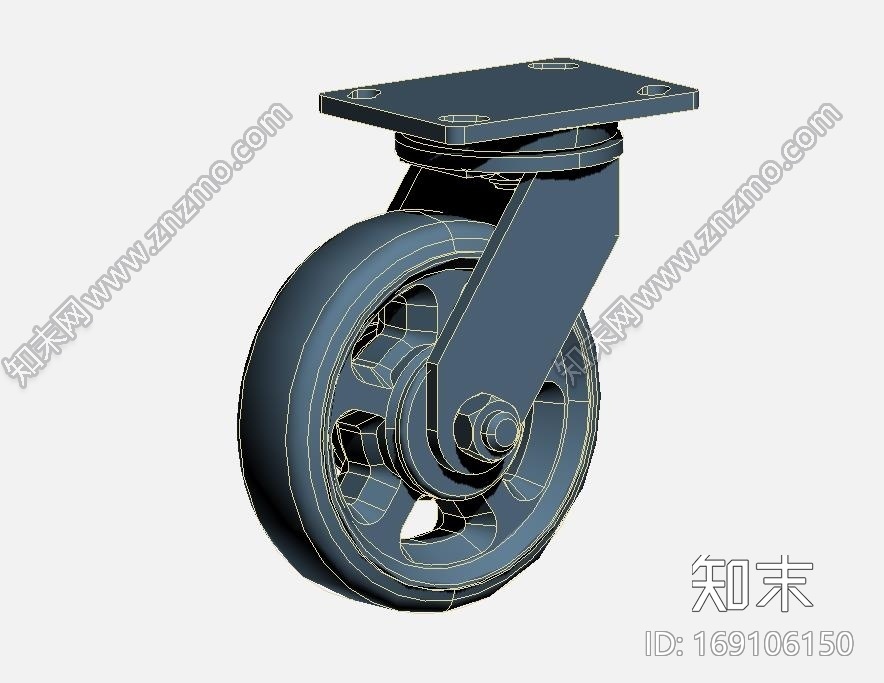 脚轮CG模型下载【ID:169106150】