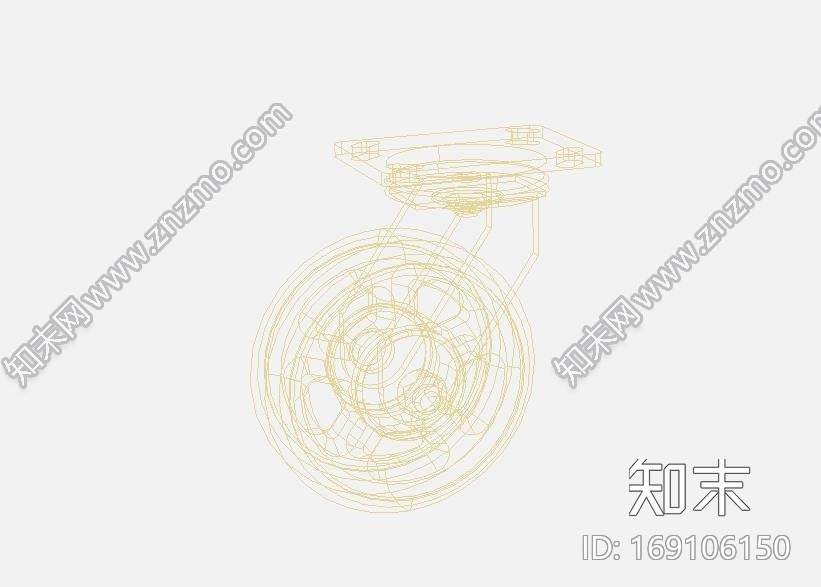 脚轮CG模型下载【ID:169106150】