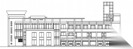 浦江镇120号配套商品房H地块公建社区中心建筑方案图cad施工图下载【ID:166573112】