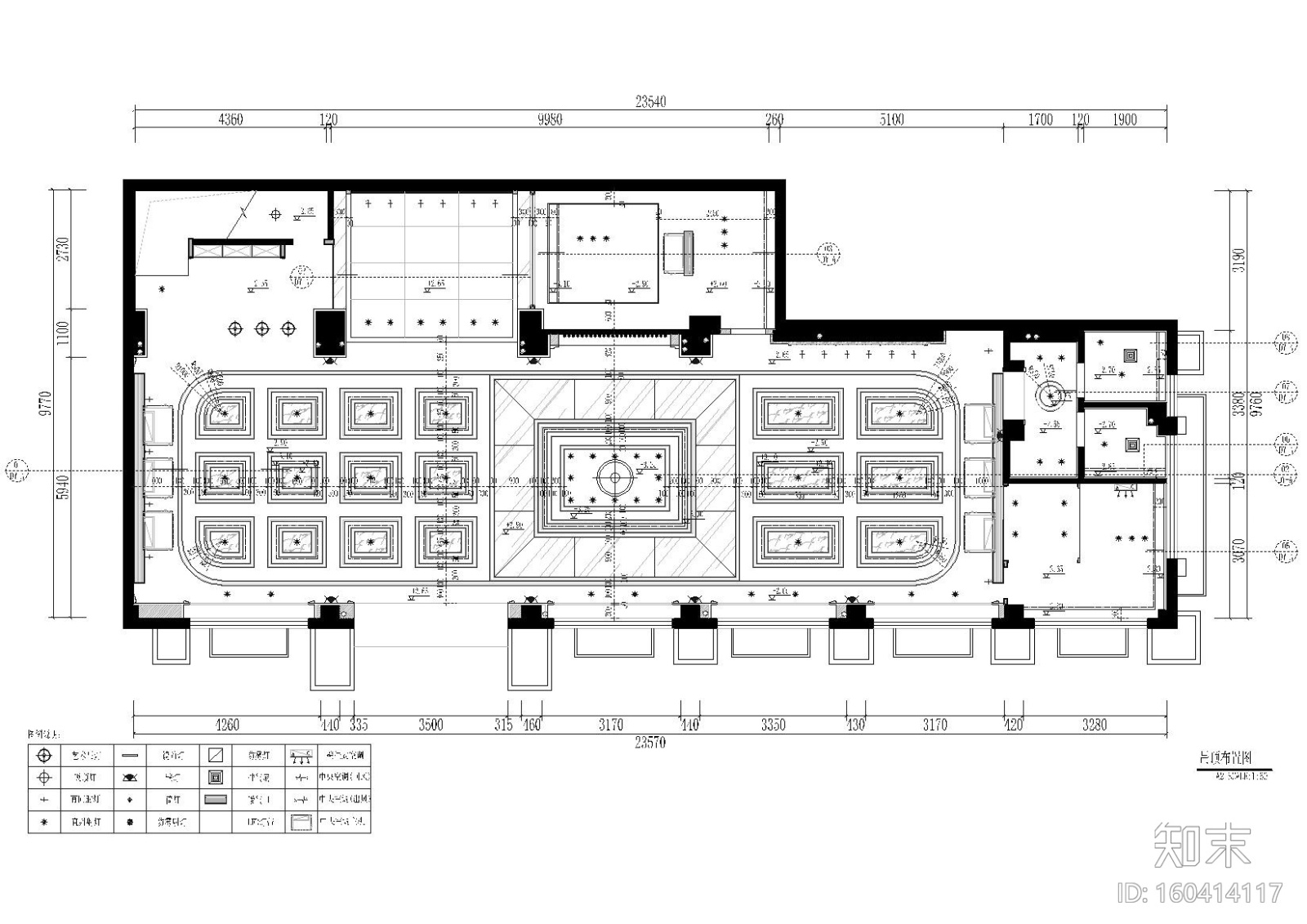 [福建]​中茵上城美域售楼部施工图+效果图cad施工图下载【ID:160414117】