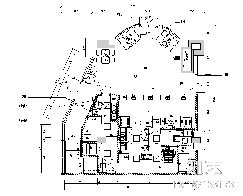 汉堡王重庆杨家坪店施工图&效果图&预算&结算&设计相关施工图下载【ID:167135173】