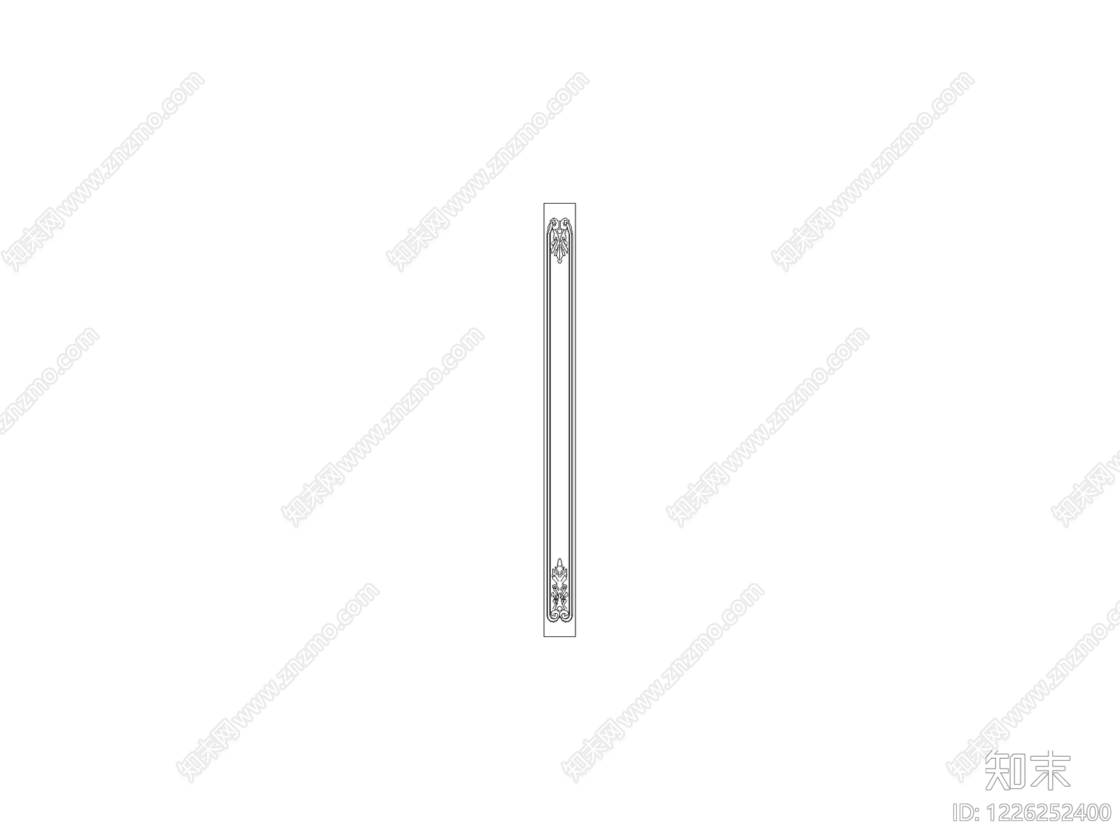 外立面装饰构件cad施工图下载【ID:1226252400】